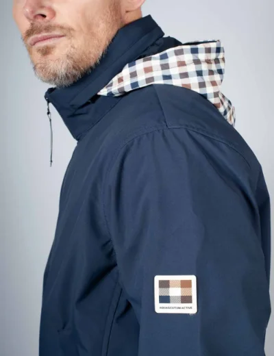 Aquascutum Softshell Mock Neck Jacket | Navy