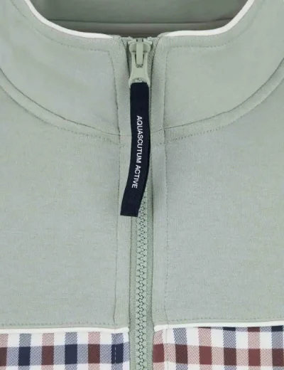 Aquascutum Active CC Scuba Track Top | Sage Green