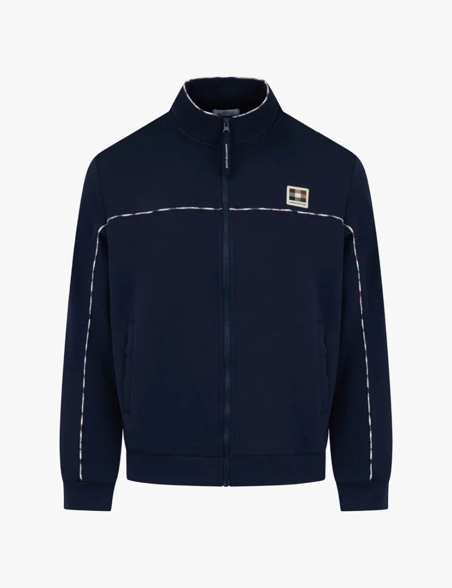 Aquascutum Active CC Piping Scuba Track Top | Navy