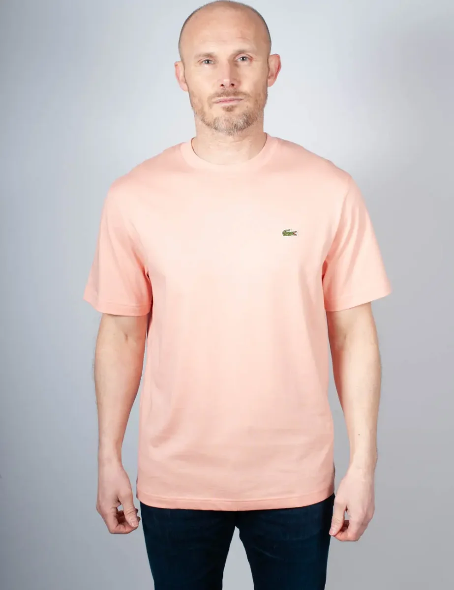 Lacoste Classic Fit Cotton T-Shirt | Coral Pink