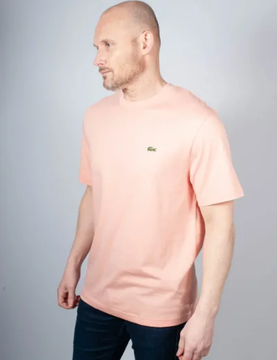 Lacoste Classic Fit Cotton T-Shirt | Coral Pink