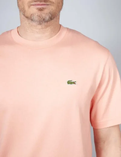 Lacoste Classic Fit Cotton T-Shirt | Coral Pink