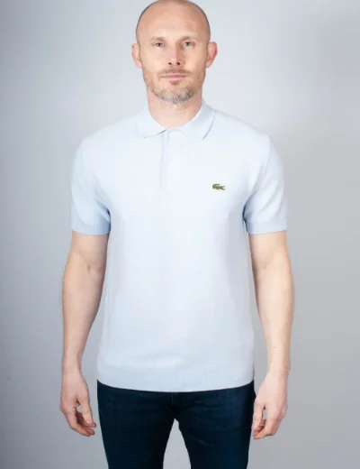 Picture of Lacoste Classic Fit Knitted Polo | Light Blue