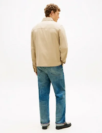 Tommy Hilfiger Cotton Nylon Shirt Jacket | Sandalwood