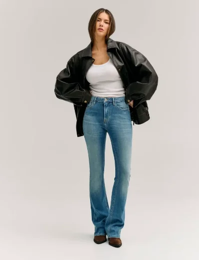 Guess Womens Sexy Flare Denim Jean | Blue