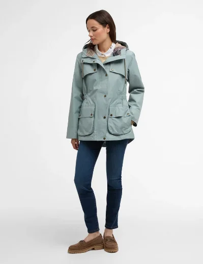 Picture of Barbour Maple Waterproof Jacket | Blue Sage/Gardenia
