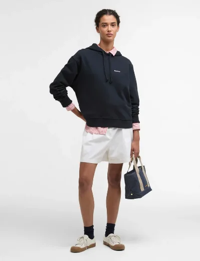 Picture of Barbour Womens Bede Oversized Hoodie | Navy