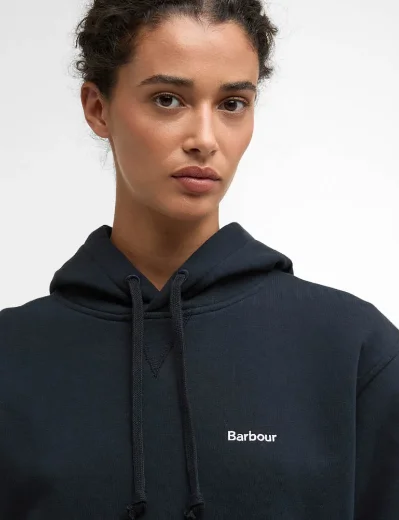 Picture of Barbour Womens Bede Oversized Hoodie | Navy