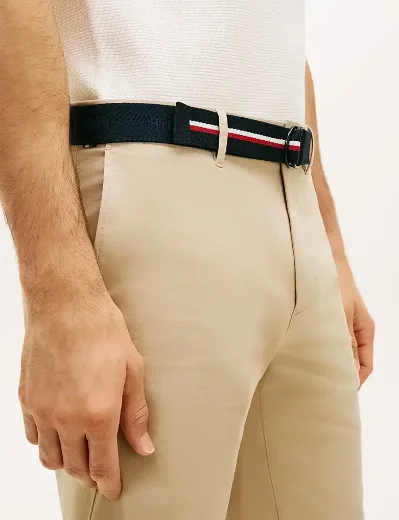 Tommy Hilfiger Denton Belted Chino Short | Sandalwood
