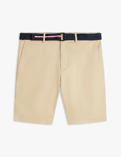 Tommy Hilfiger Denton Belted Chino Short | Sandalwood