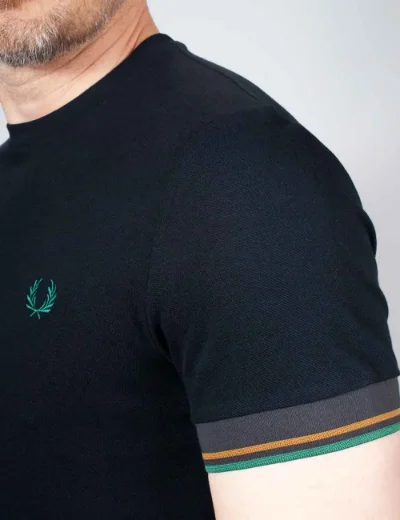  Fred Perry Twin Tipped Cuff T-shirt | Navy