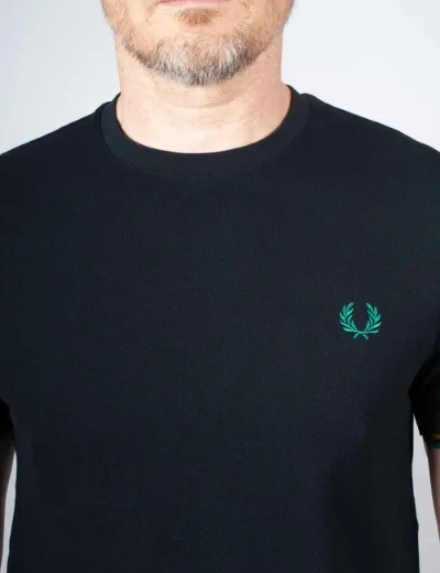  Fred Perry Twin Tipped Cuff T-shirt | Navy