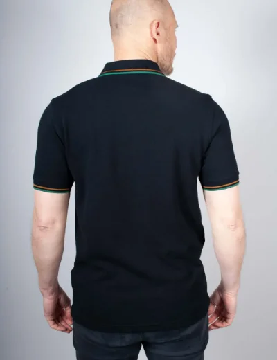 Picture of Fred Perry Twin Tipped Polo Shirt | Navy/Sport Green