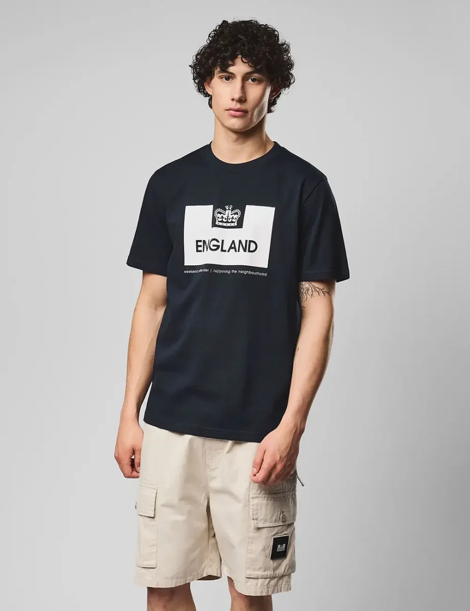 Weekend Offender England Country Series T-Shirt | Navy