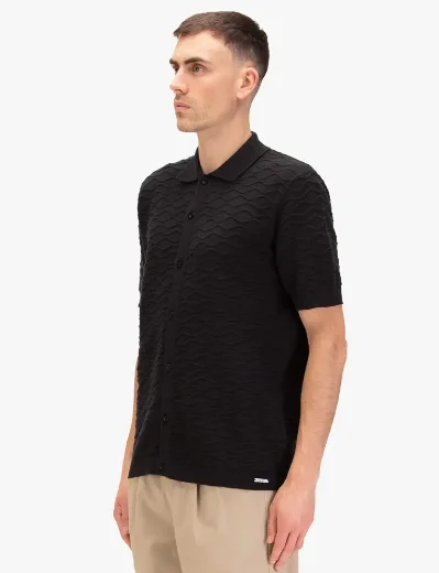 Luke 1977 Kennet Knitted Shirt | Black