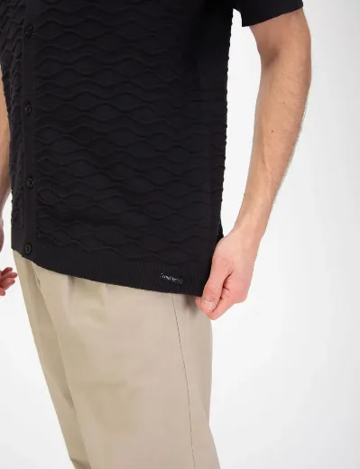 Luke 1977 Kennet Knitted Shirt | Black