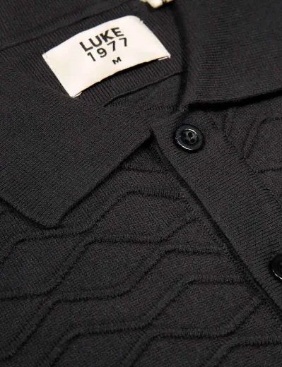 Luke 1977 Kennet Knitted Shirt | Black