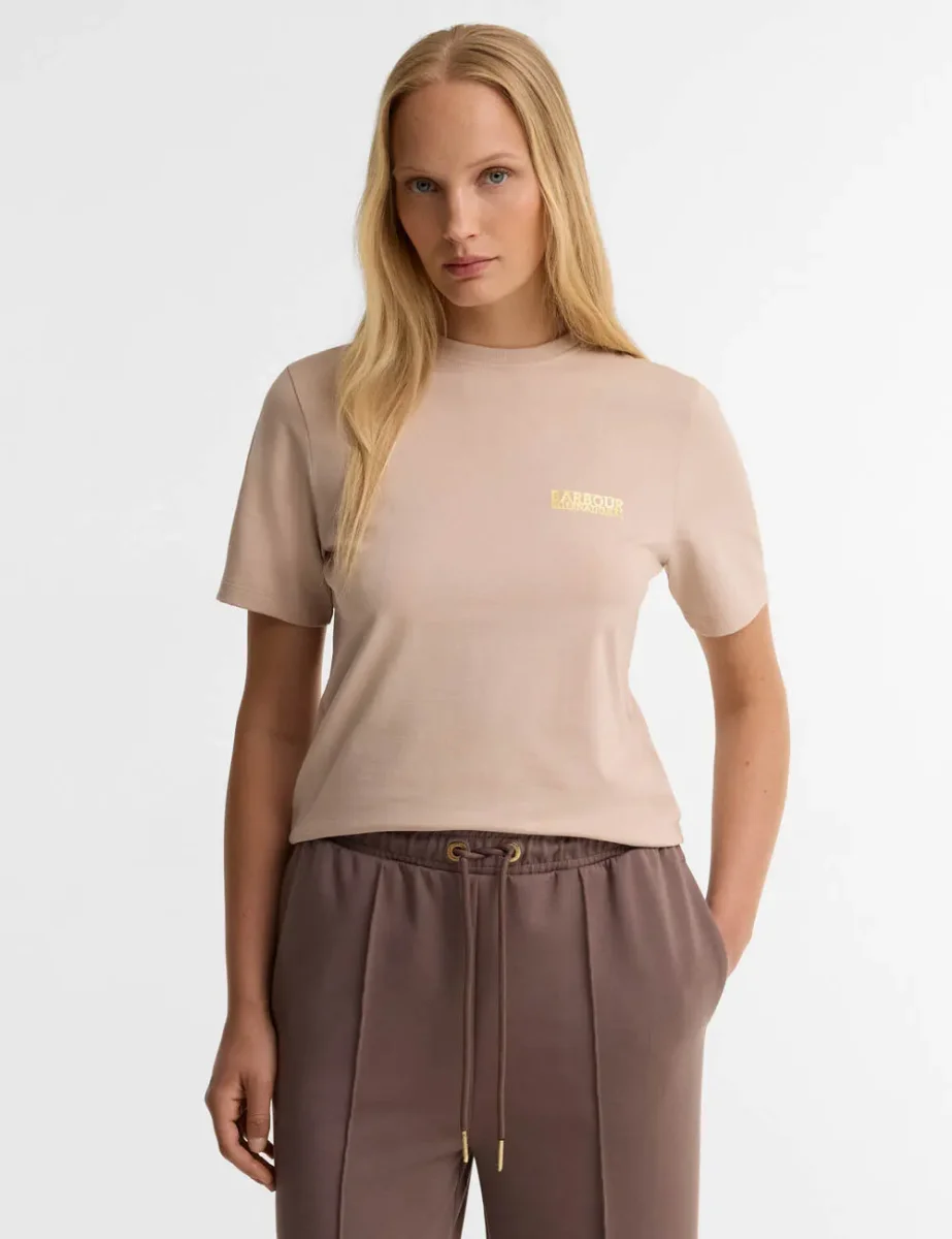 Picture of Barbour INTL Womens Colletta T-Shirt | Nutmeg