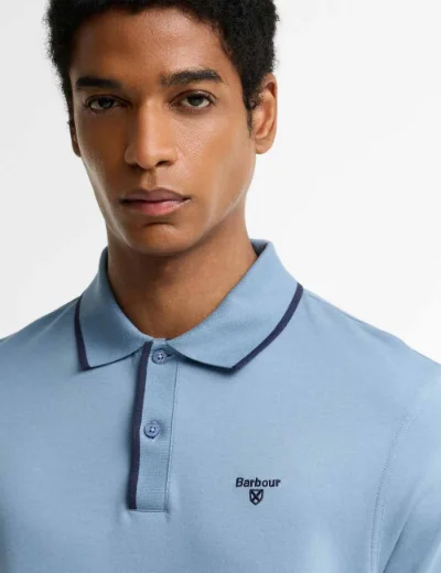 Picture of Barbour Callock Polo | Tarn Blue