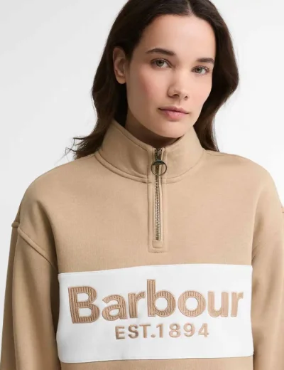 Barbour Womens Zaria Half Zip | Warm Trench