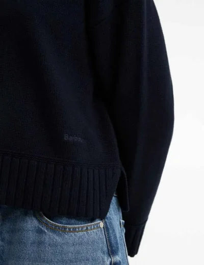 Barbour Womens Harling Crew Neck Jumper | Navy