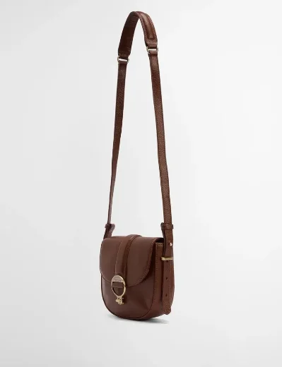 Barbour Womens Elm Leather Crossbody Bag | Brown