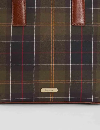 Barbour Womens Birch Tartan Tote Bag / Classic