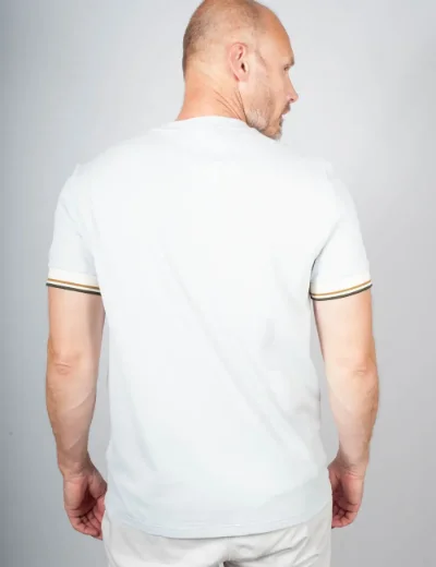 Fred Perry Mens Twin Tipped Cuff T-Shirt | Light Blue