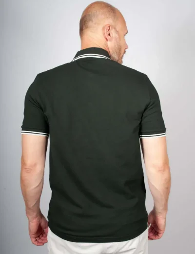 Fred Perry Mens Twin Tipped Polo Shirt | Night Green