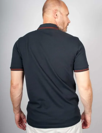 Fred Perry Mens Twin Tipped Polo Shirt | Navy / Brandy 