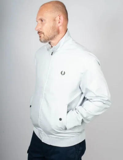 Fred Perry Mens Harrington Jacket | Dusky Blue