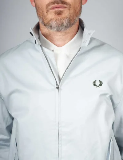 Fred Perry Mens Harrington Jacket | Dusky Blue