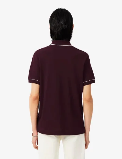 Lacoste Regular Fit Paris Strech Pique Polo | Burgundy