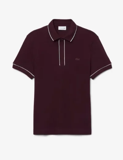 Lacoste Regular Fit Paris Strech Pique Polo | Burgundy