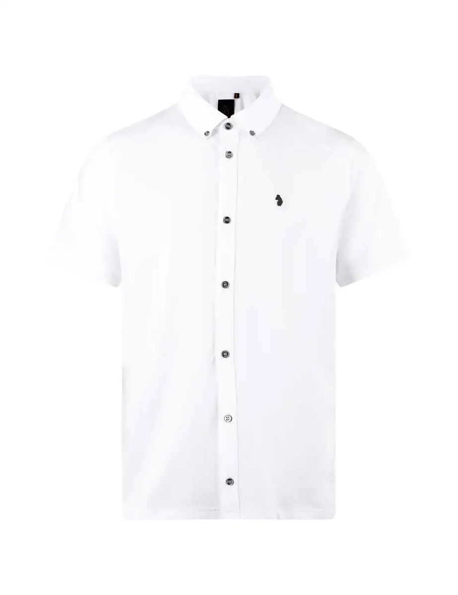 LUKE Short Sleeve Neville Shirt | White