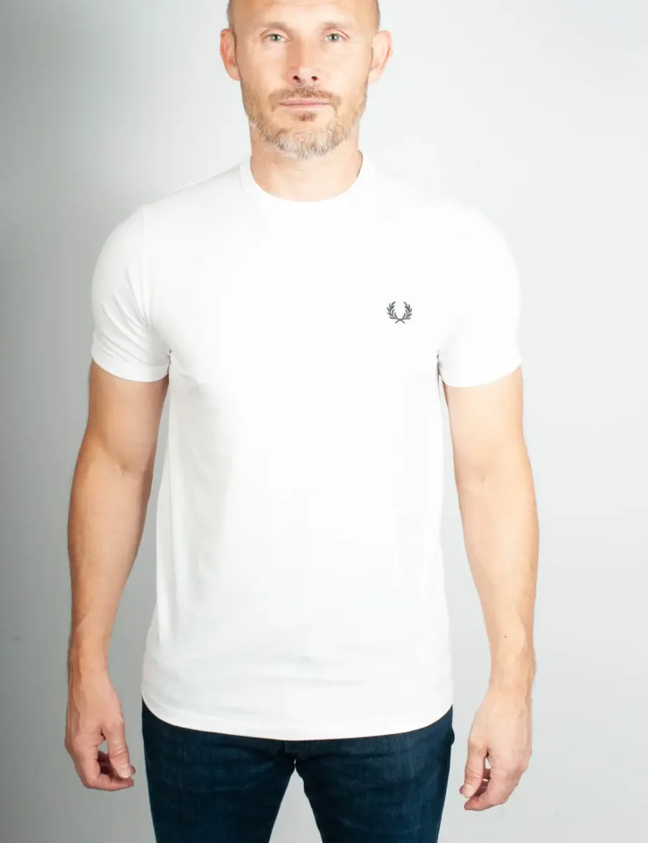 Fred Perry Ringer T-Shirt | White