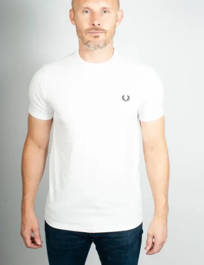 Fred Perry Ringer T-Shirt | White