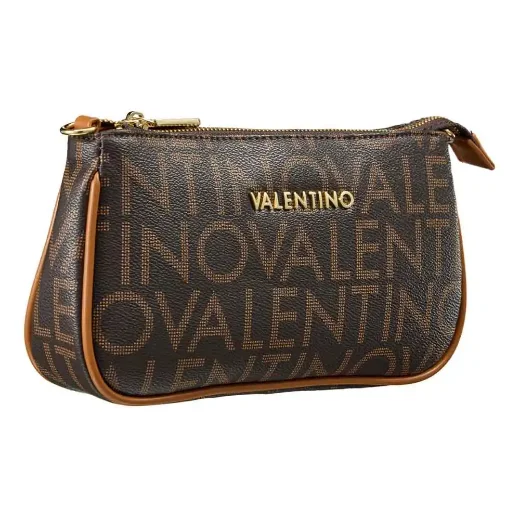 Valentino Regina RE Small Shoulder Bag / Dark Brown / Natural