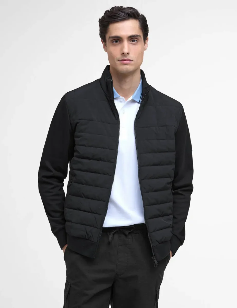 Barbour International Collins Baffle Quilt Sweat | Black