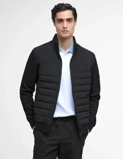 Barbour International Collins Baffle Quilt Sweat | Black