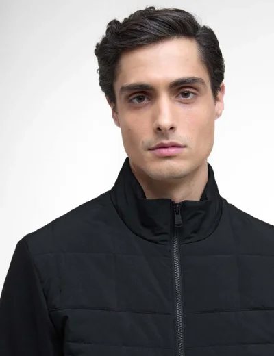 Barbour International Collins Baffle Quilt Sweat | Black
