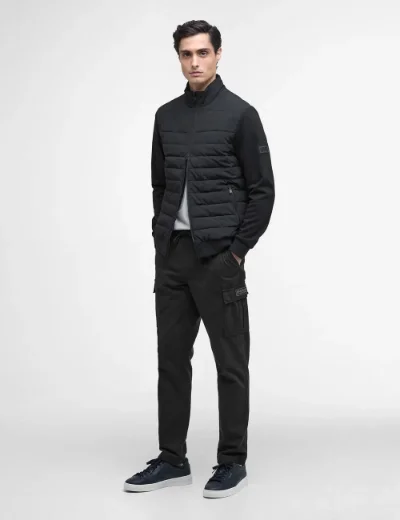 Barbour International Collins Baffle Quilt Sweat | Black