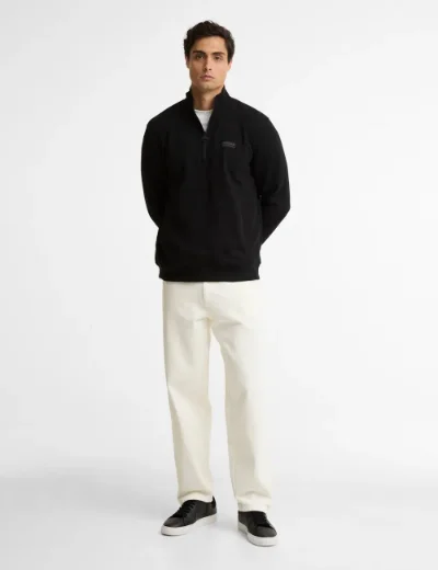 Barbour International Essential Half Zip Sweatshirt | Black