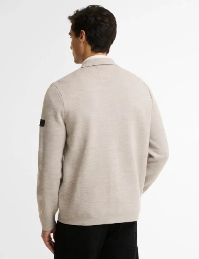 Barbour International Burley Zip Through Cardigan | Concrete