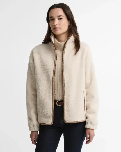 Barbour Womens Homeswood Fleece | Cream