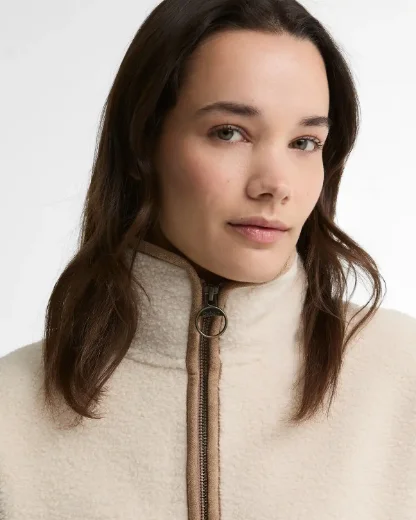 Barbour Womens Homeswood Fleece | Cream
