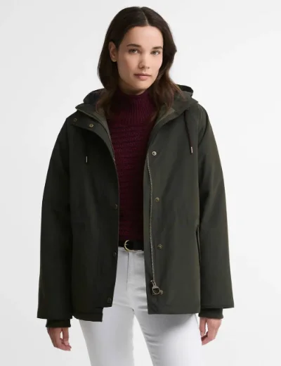 Barbour Womens Hester Waterproof Jacket | Sage/Classic Tartan