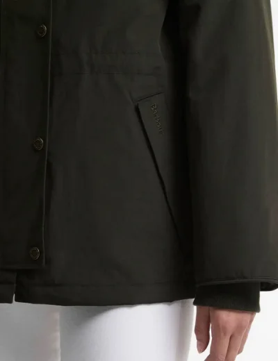 Barbour Womens Hester Waterproof Jacket | Sage/Classic Tartan