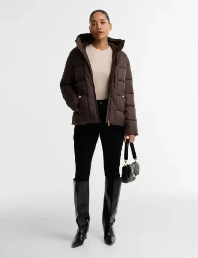 Barbour International Brantley Puffer Jacket | Truffle