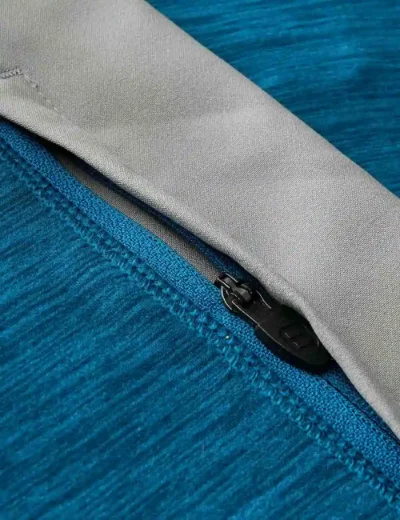 Picture of Berghaus Farndale Long Sleeve Half Zip Tech Tee | Polar / Blue Abyss